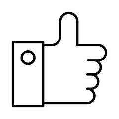 Like Isolated Silhouette Solid Line Icon with like, appreciation, blog, instagram, social-media, thumbs-up Infographic Simple Vector Illustration