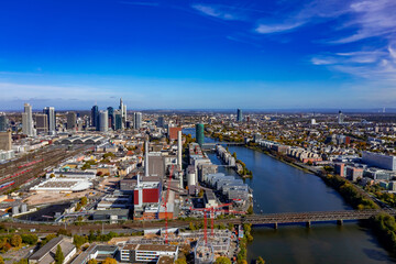 Fototapeta premium Frankfurt am Main aus der Luft