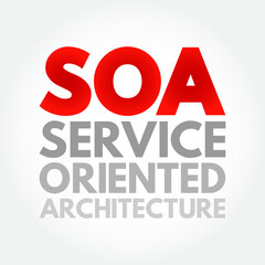 SOA - Service Oriented Architecture is an architectural style that supports service orientation, acronym text concept background