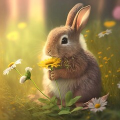 Osterhase, made by AI-AI-Art