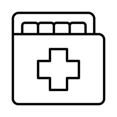 Medical-Records Isolated Silhouette Solid Line Icon with medical-records, diagnosis, health, healthcare, medical Infographic Simple Vector Illustration