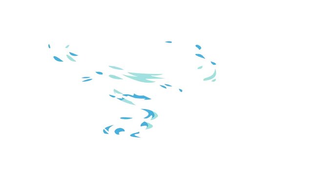 abstract cyclone effect background and 2d animation, typhoon 