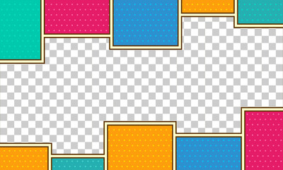 Blank comic page frame background template