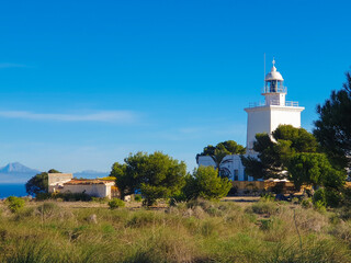 Fototapeta na wymiar Provincia de Alicante - Santa Pola - Paisajes y lugares a visitar de esta ciudad costera de la Costa Blanca