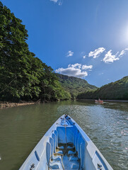 boat on the river, Iriomote,  Okinawa, Japan