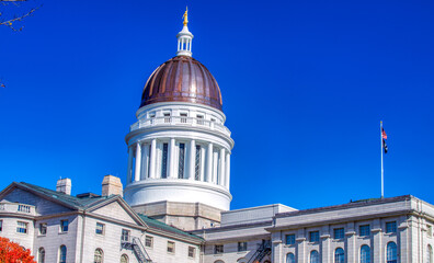 Maine State House is the capitol building of Maine in historic downtown of Augusta, ME