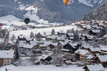 ski resort in the mountains