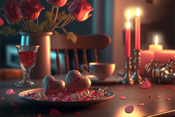 a valentine's day concept, . Generative AI