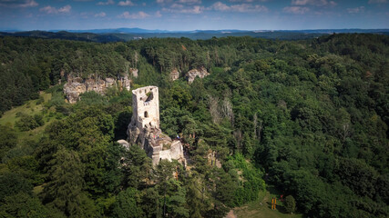 Fototapeta na wymiar Ruin of Valecov castle