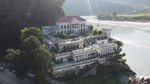 mountain village in the mountains.
Areal View of Ranimahal Palpa, Nepal.