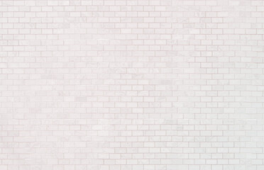 Pastel pink and white brick wall texture background. Brickwork pattern stonework flooring interior stone old clean brick design stack. 