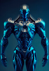 Robot. Futuristic interpretation Future 2025. Virtual reality. My Collection. Illustration. Generative AI