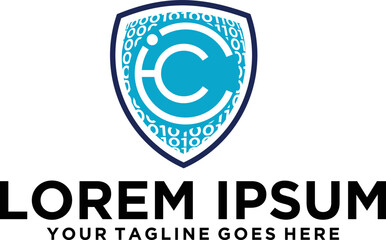 Shield Guarantees Security letter C logo