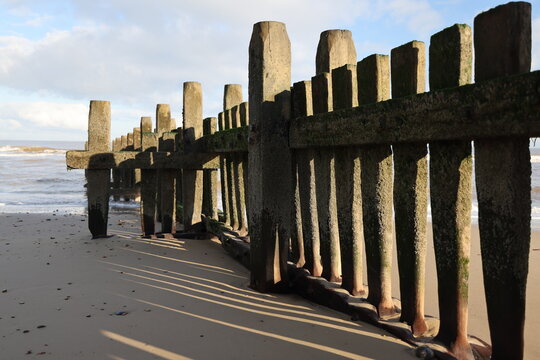 Walcott beach Norfolk UK