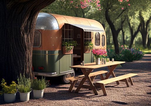 food truck, caravane