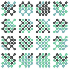 Asemic Glyph writing hieroglyph imitation abstract illustration