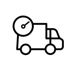 delivery, fast delivery, van - vector icon