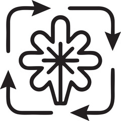 tree icon symbol image vector, illustration of the tree botany in black image