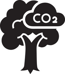 tree icon symbol image vector, illustration of the tree botany in black image