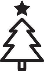 tree icon symbol image vector, illustration of the tree botany in black image