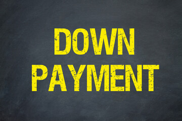 down payment	