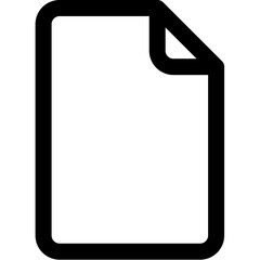 Blank file document icon