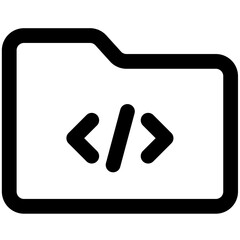 Code coding folder catalog icon