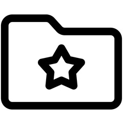 Favourite folder catalog icon