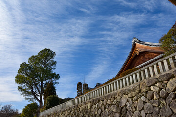 Fototapeta na wymiar 南信州飯田のお寺　旧善光寺