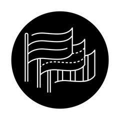 United organization sign. Pictogram for ad, web