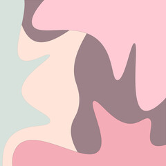 illustration of a pink hair