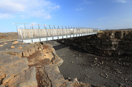 The Midpoint In Iceland - The Rift Where The Tectonic Plates Of Europe And America Meet