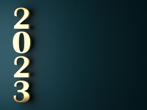 New Year's inscription 2023 numbers