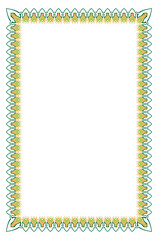 Border art unique and abstract design