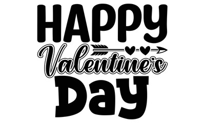 Happy Valentine's Day, I Love You Boyfriend, I Love You Girlfriend, Valentine Day Lettering, Holiday Gift, Valentines Day Concept Card Vector Illustration, Valentine Day Quote