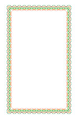 Border art unique and abstract design