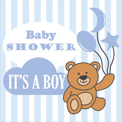 it's a boy, baby shower