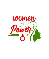 Women power SVG cut file