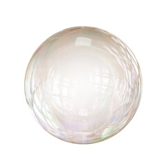 Air bubble indoor on a transparent background. Soap bubble	