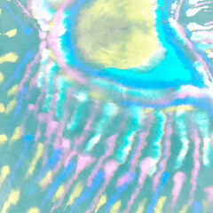 Fototapeta premium Rainbow Peacock Tail. Psychedelic Birds Branches