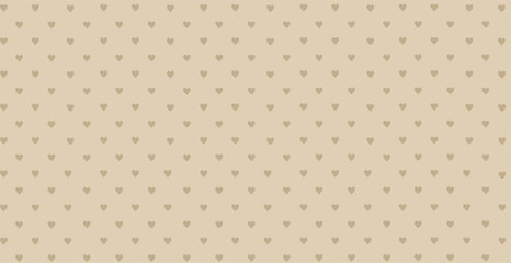 Beige background with hearts print background illustration.