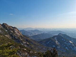 view from the top of the mountain