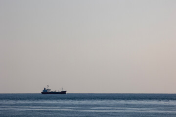 ship in the sea