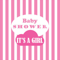 it's a girl, baby shower