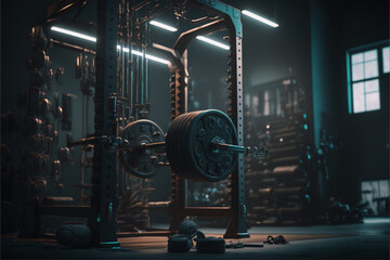 gym equipment AI generated