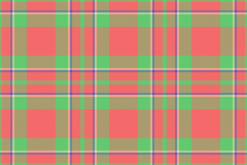 Check seamless textile. Background fabric vector. Plaid texture pattern tartan.