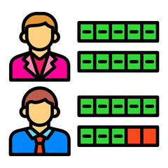 Recount Filled Line Icon