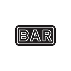 Slot bar color line icon. Gambling casino.