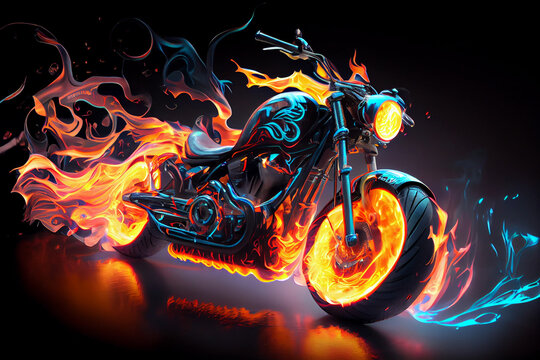 Motorbike Fire Images – Browse 21,451 Stock Photos, Vectors, and Video |  Adobe Stock