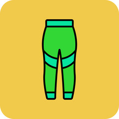 Leggins Multicolor Round Corner Filled Line Icon